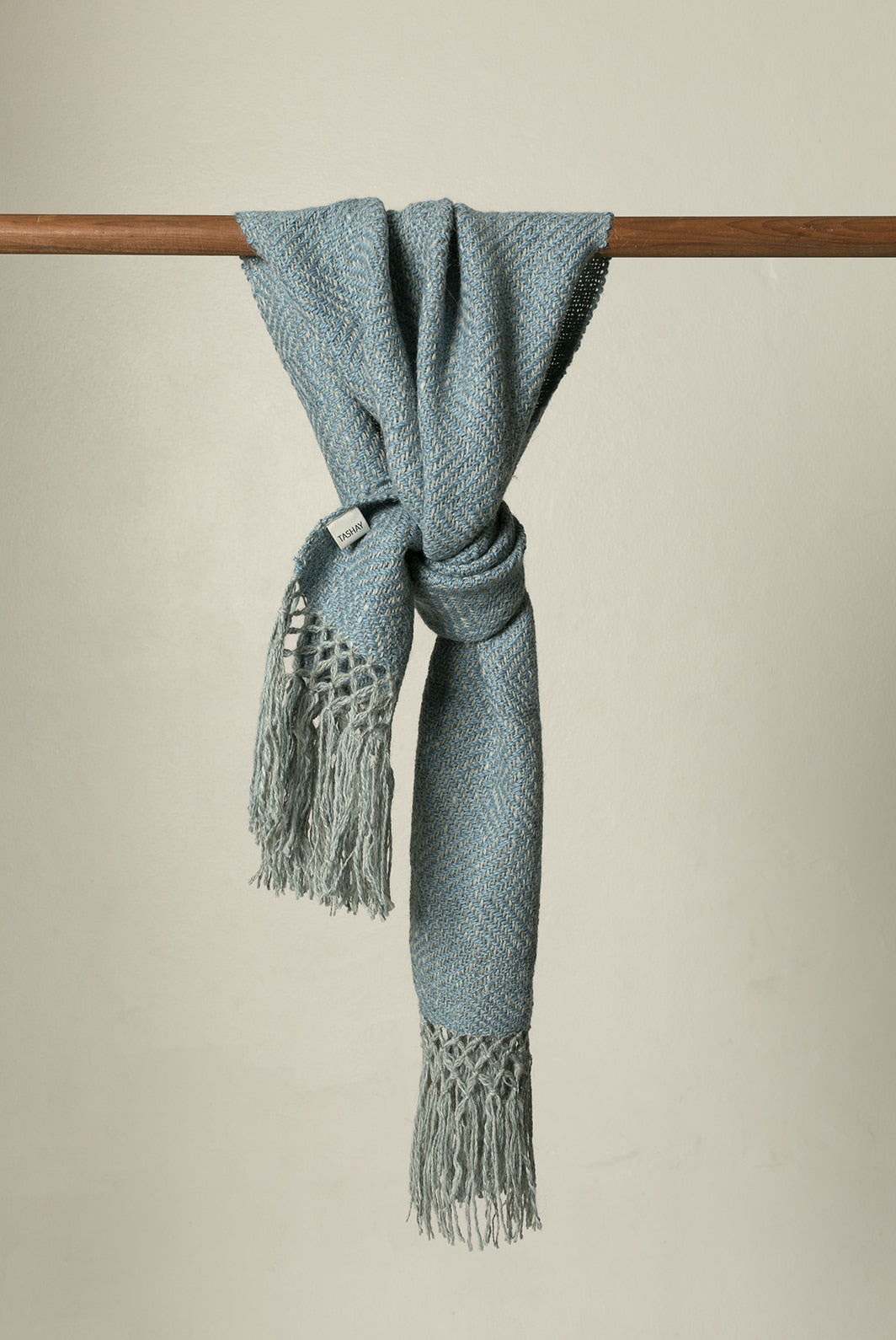 Llama wool scarf handwoven