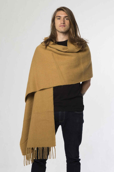 Llama wool scarf in one color