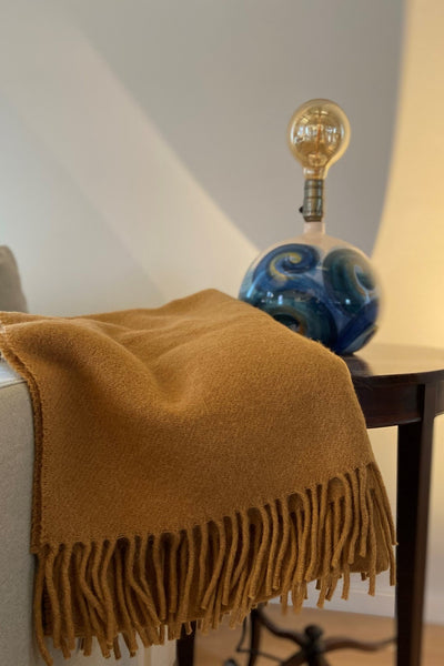 Sofá manta de lana llama